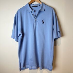 Polo Golf by Ralph Lauren Men's Light Blue Polo Shirt with Torrey Pines Logo L